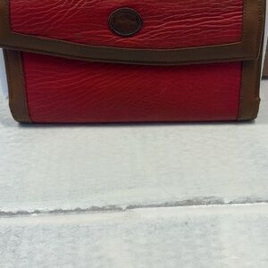Red and Brown Leather Women's Bag